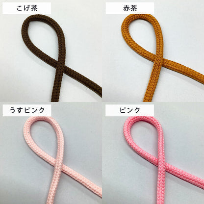 リボン 【 NASKA ファッションコード 10mm 34色 】 コード ヒモ 太い 太 紐 丸ひも 丸ヒモ 丸紐 巾着ヒモ 巾着紐 手芸リボン コップ袋 体操服袋 お弁当袋 ペットボトルホルダー カラー紐 入園 入学 新学期準備 幼稚園 保育園 小学校 お遊戯会 発表会 Textile World TOA