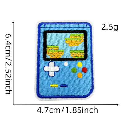 ワッペン【 GAMEワッペン #7 ゲーム機 】 アイロンワッペン アイロン刺繍 アップリケ