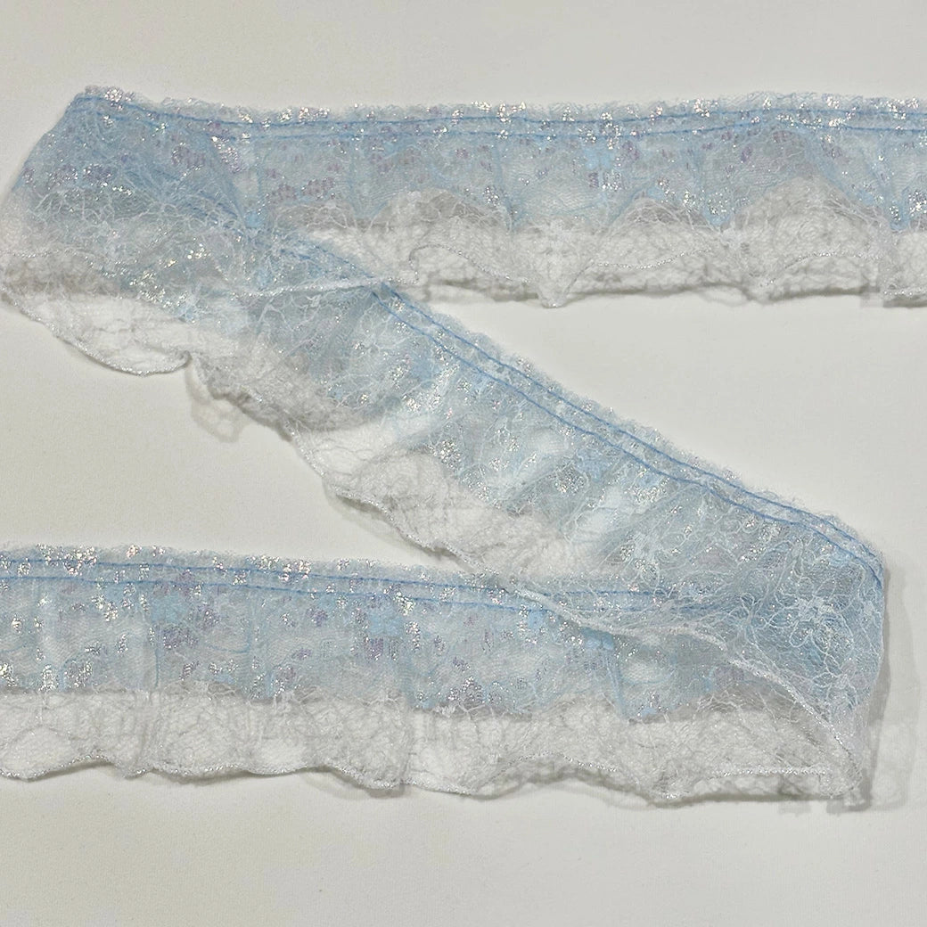 ラメフリルレースリボン