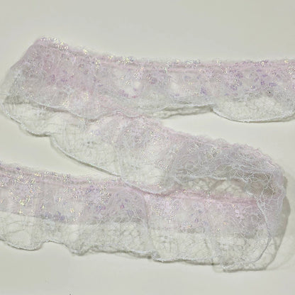 ラメフリルレースリボン