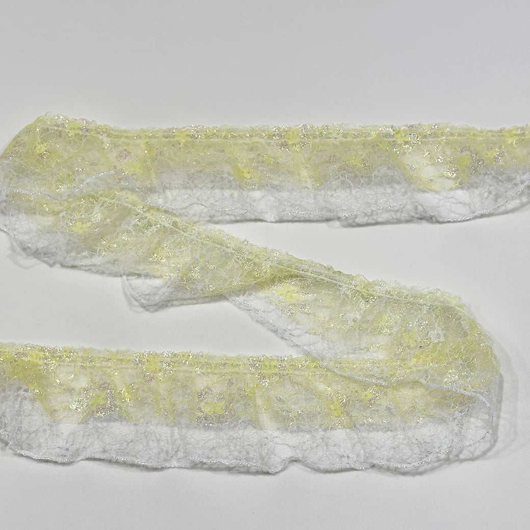 ラメフリルレースリボン