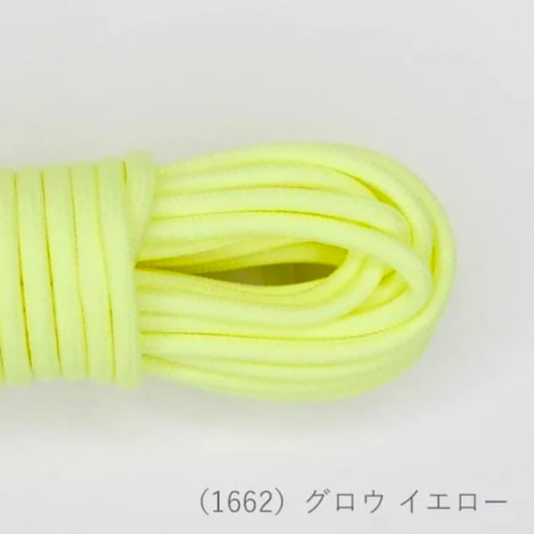 【 メルヘンアート アウトドアコード グロウ 5m グロウイエロー 】 紐 アウトドアコード パラコード 3mm 発光
