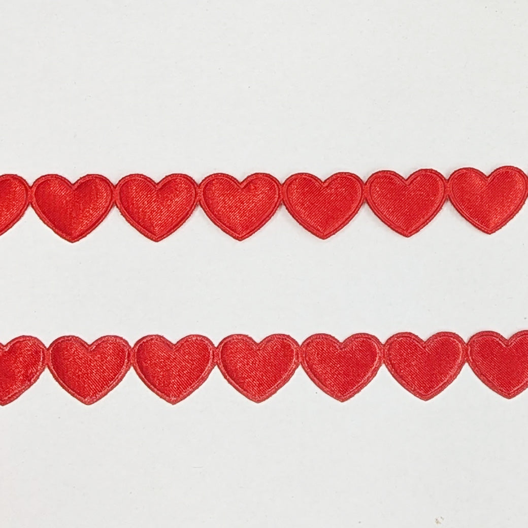 リボン 【 ハートモチーフリボン 15mm 5色 】 ハートリボン ラッピングリボン 手芸リボン デコレーション ハート柄