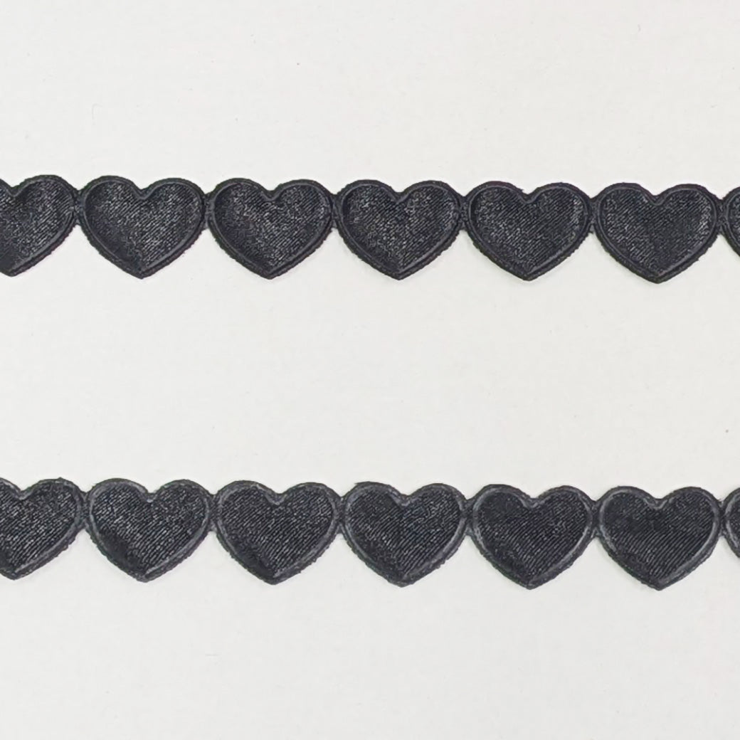 リボン 【 ハートモチーフリボン 15mm 5色 】 ハートリボン ラッピングリボン 手芸リボン デコレーション ハート柄