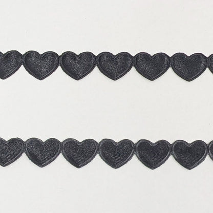 リボン 【 ハートモチーフリボン 15mm 5色 】 ハートリボン ラッピングリボン 手芸リボン デコレーション ハート柄