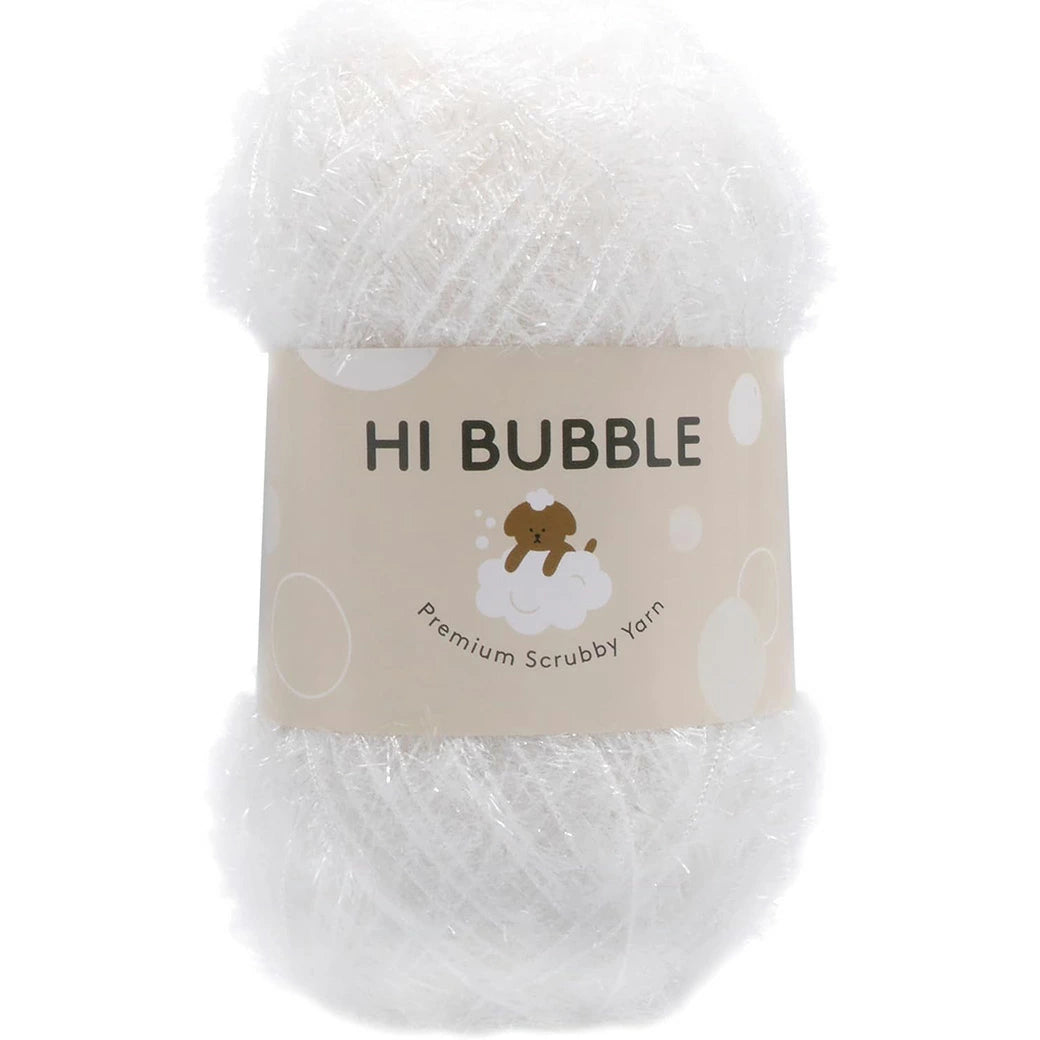 毛糸 【 ハイバブル HI BUBBLE No.1 90g 】 韓国毛糸