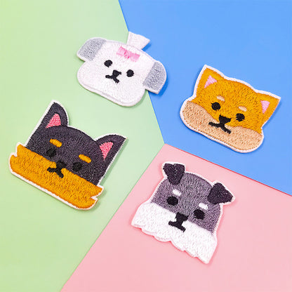 ワッペン【 犬ワッペン 】 アイロンワッペン アイロン刺繍 アップリケ アイロン接着