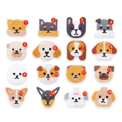 ワッペン【 犬ワッペン 】 アイロンワッペン アイロン刺繍 アップリケ アイロン接着
