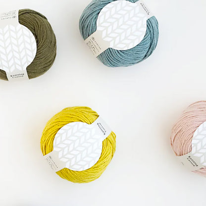 毛糸 【 DARUMA Knitting Cotton ライトグレー 50g巻 】 ニッティングコットン ストレートヤーン糸 DARUMA 達磨 ダルマ