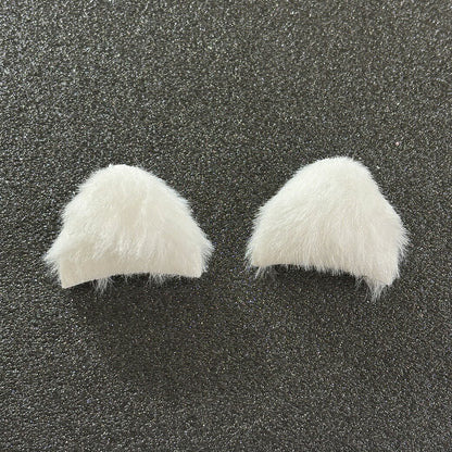 【 デコパーツ ねこ耳 2色 】 デコ パーツ 猫耳 動物モチーフ かわいい ふわふわ パーツ 推し活 チャーム 人形 デコレーション 飾り物 装飾 ハンドメイド用品 手芸用品 ハンドクラフト Textile World TOA