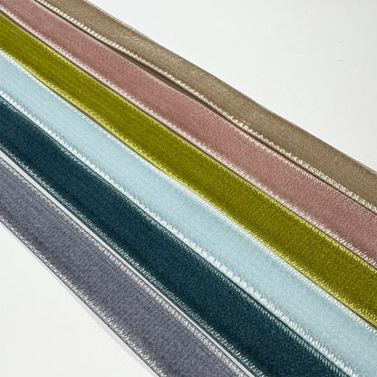 リボン 【 Elite エリート ベルベットリボン 20色 】 両面 ベロアリボン 6mm 9mm 12mm 18mm 24mm 36mm