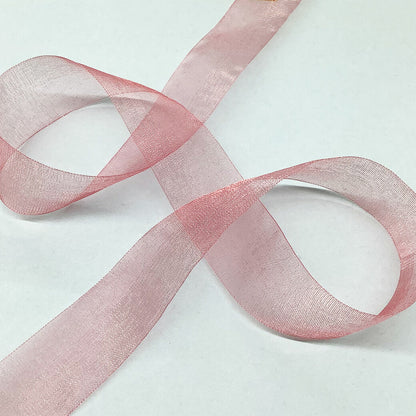 リボン 【 MOKUBA オーガンジーリボン 25mm 26色 】 リボン オーガンジー オーガンジーリボン オーガンジーテープ 光沢 定番リボン 手芸リボン コスプレ クリスマス クリスマスリボン お遊戯会 発表会 ドレス アクセサリー ハロウィン 仮装 衣装 手芸用品 Textile world TOA