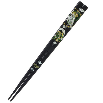 【 男一代 約23.5cm 2種 】 アオバ 箸 若狭塗箸 風神雷神 龍 滑り止め加工 天然木 塗り箸 日本 インバウンド 和風 和柄 高級塗り箸 プレゼント箸 ギフト Textile World TOA