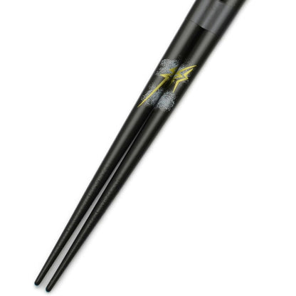 【 男一代 約23.5cm 2種 】 アオバ 箸 若狭塗箸 風神雷神 龍 滑り止め加工 天然木 塗り箸 日本 インバウンド 和風 和柄 高級塗り箸 プレゼント箸 ギフト Textile World TOA