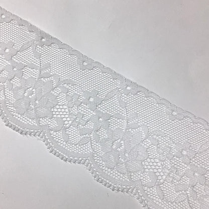 リボン 【 エンブロイダリレース 2300 白 5.5cm 】 レースリボン 刺繍リボン