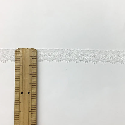 リボン【 エンブロイダリレース ストレッチ 3615 1.5cm オフ 】 レースリボン ストレッチ