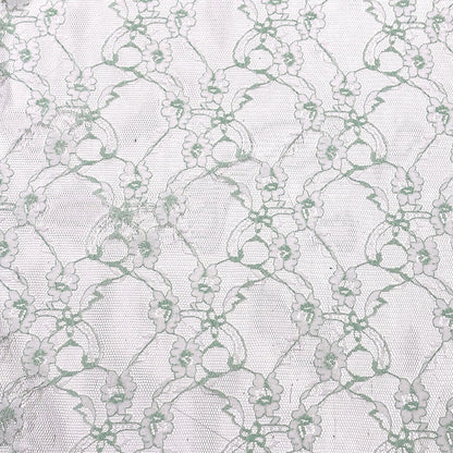 生地 【 ラッセルレースシャンブレー 2色 】 レース レース生地 刺繍 レース刺繍 112cm巾 ポリエステル ラッセル編 花柄 植物柄 ウエディング インテリア ドレス ブラウス スカート 下着 カーテン テーブルクロス 手芸 ハンドメイド Textile World TOA