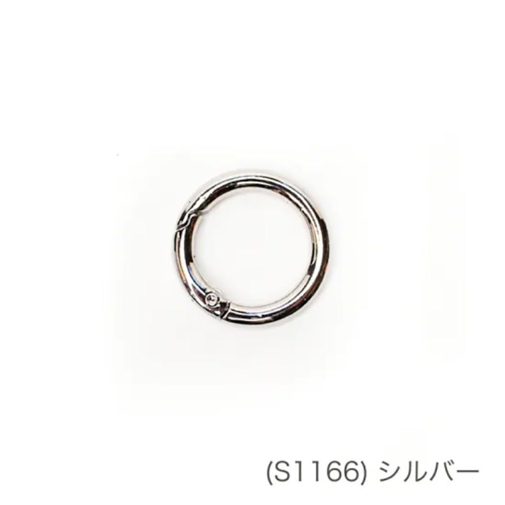 【 メルヘンアート ラウンドカラビナ小 1個入 】 カラビナ 丸 チャーム スマホホルダー スマホショルダー アウトドアコード パラコード