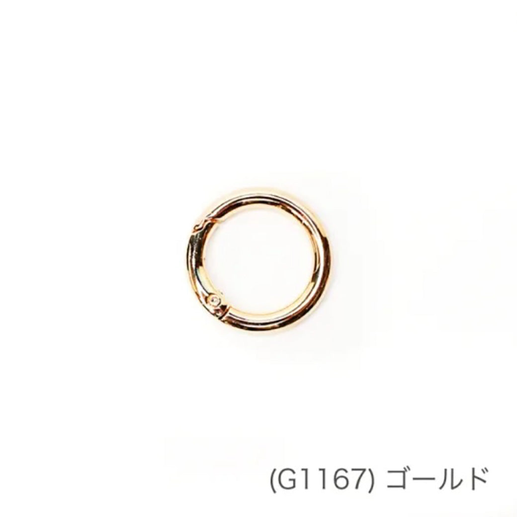【 メルヘンアート ラウンドカラビナ小 1個入 】 カラビナ 丸 チャーム スマホホルダー スマホショルダー アウトドアコード パラコード