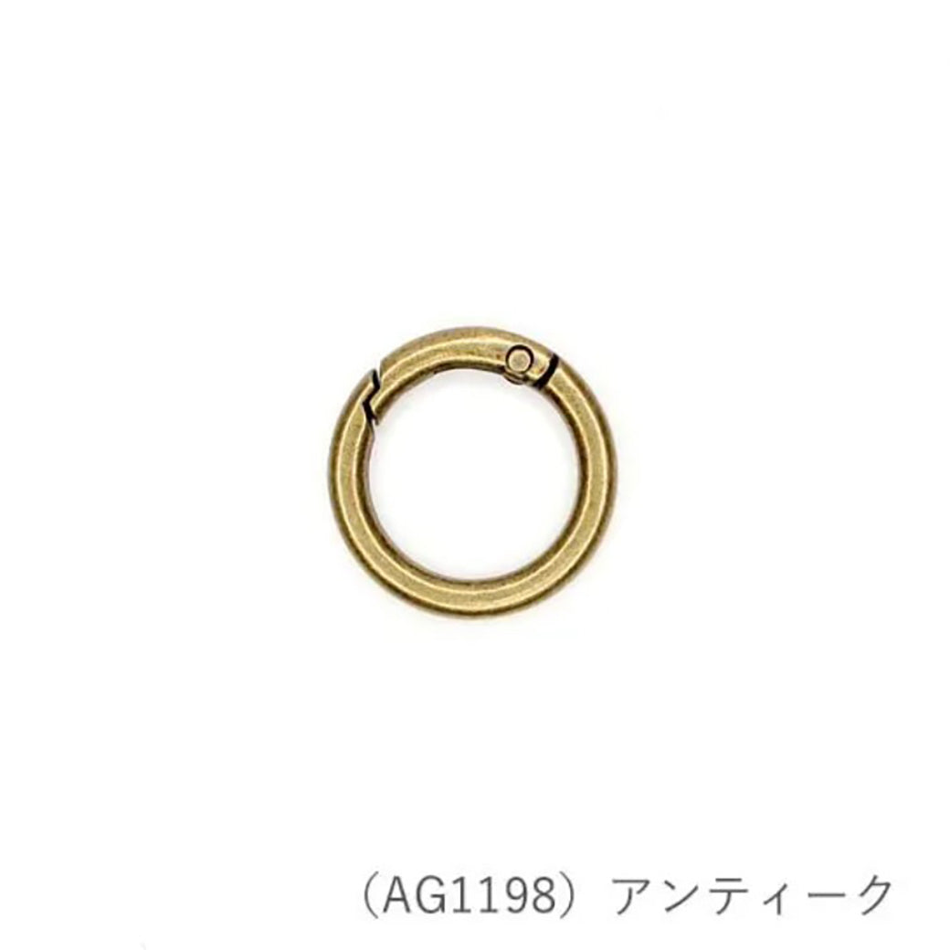 【 メルヘンアート ラウンドカラビナ小 1個入 】 カラビナ 丸 チャーム スマホホルダー スマホショルダー アウトドアコード パラコード