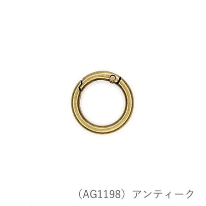 【 メルヘンアート ラウンドカラビナ小 1個入 】 カラビナ 丸 チャーム スマホホルダー スマホショルダー アウトドアコード パラコード