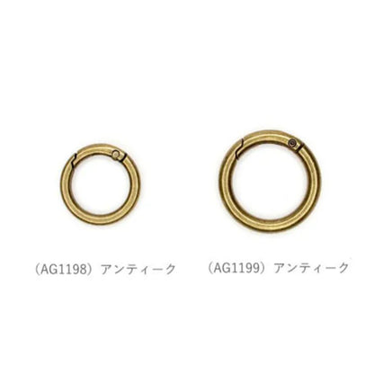 【 メルヘンアート ラウンドカラビナ小 1個入 】 カラビナ 丸 チャーム スマホホルダー スマホショルダー アウトドアコード パラコード
