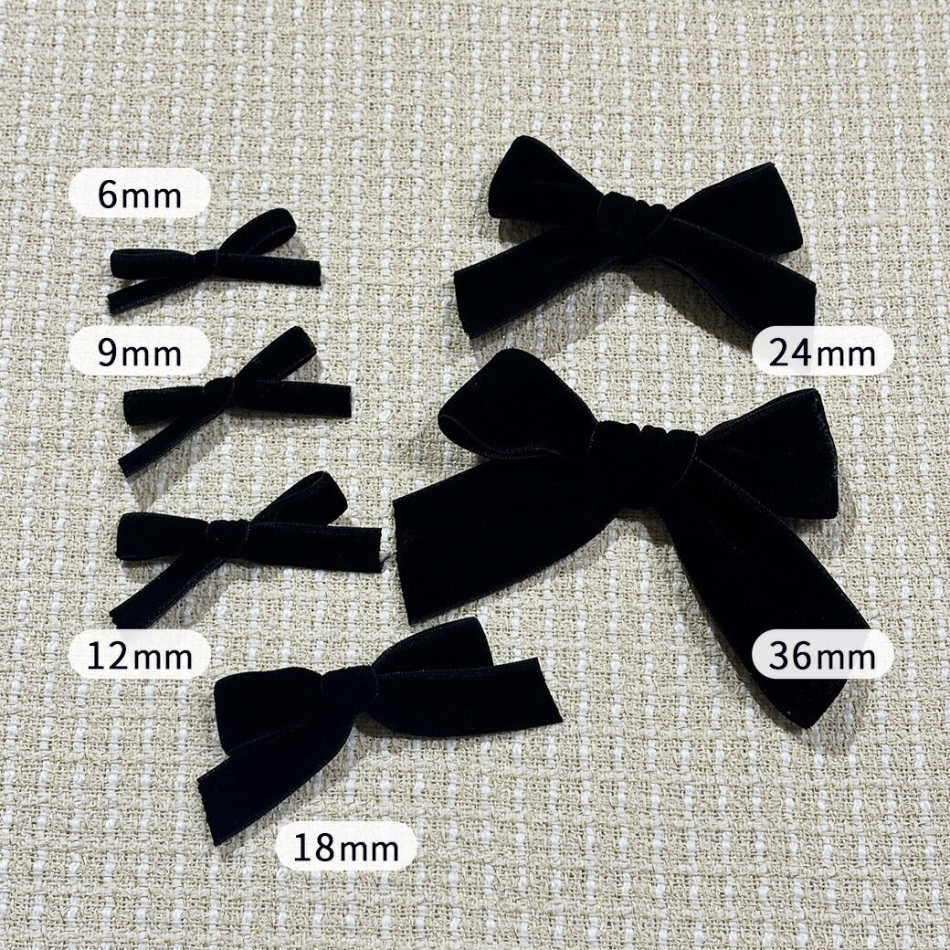 リボン 【 Elite エリート ベルベットリボン 20色 】 両面 ベロア