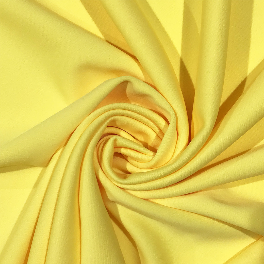 生地【 4段スムース しん クワトロ イエロー】 合繊4段スムース生地 160cm巾 1wayストレッチ生地 スムース生地 幅広 ポリエステル100％ ポリエステルニット (コピー)