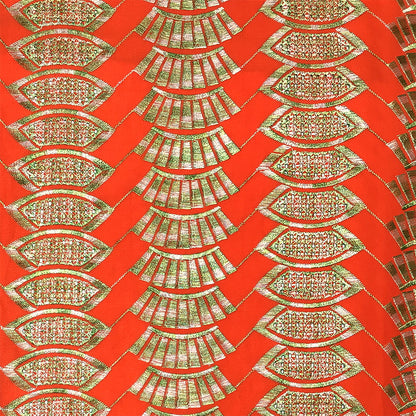生地 【 刺繍レース パトラオレンジ 】 レース生地 103cm巾 刺繍レース 刺しゅう生地 立体レース 透け感レース 幾何学模様