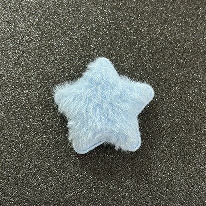 【 デコパーツ ふわふわ 星 5色 】 デコ パーツ 星 スター クッションモチーフ かわいい センターパーツ ふわふわ パーツ 推し活 チャーム デコレーション ブローチ バレッタ キーホルダー 飾り物 装飾 Textile World TOA