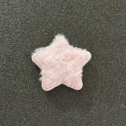 【 デコパーツ ふわふわ 星 5色 】 デコ パーツ 星 スター クッションモチーフ かわいい センターパーツ ふわふわ パーツ 推し活 チャーム デコレーション ブローチ バレッタ キーホルダー 飾り物 装飾 Textile World TOA