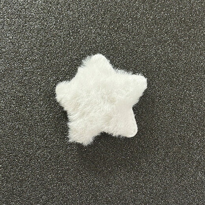 【 デコパーツ ふわふわ 星 5色 】 デコ パーツ 星 スター クッションモチーフ かわいい センターパーツ ふわふわ パーツ 推し活 チャーム デコレーション ブローチ バレッタ キーホルダー 飾り物 装飾 Textile World TOA
