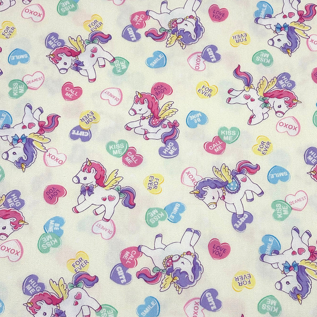 ユニコーン柄の生地