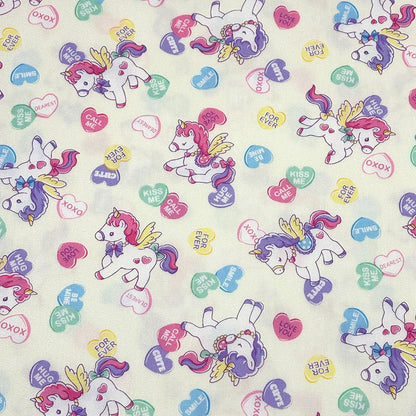 ユニコーン柄の生地
