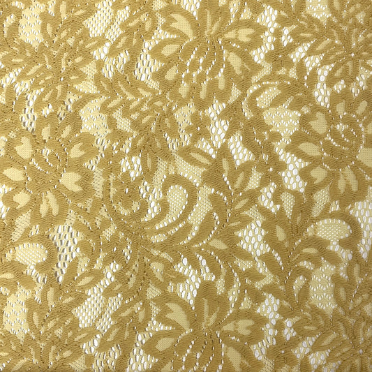 生地 【 片耳スカラCD混ボリュームレース 4色 】 レース生地 140cm巾 幅広 花柄 植物柄