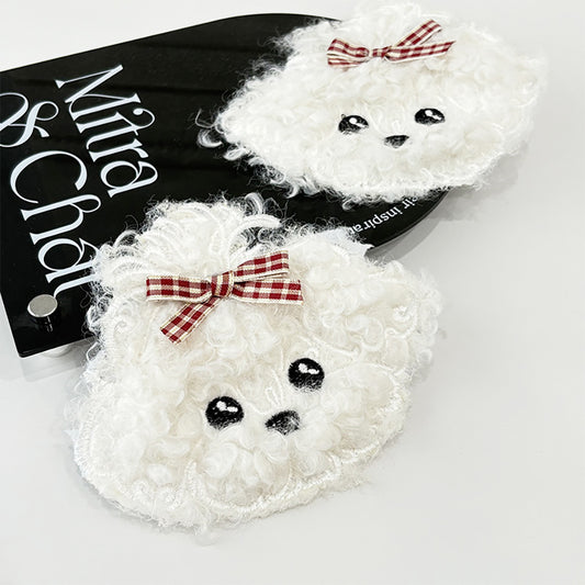 ワッペン【 わんちゃんワッペン 】 アイロンワッペン アイロン刺繍 アップリケ アイロン接着 犬