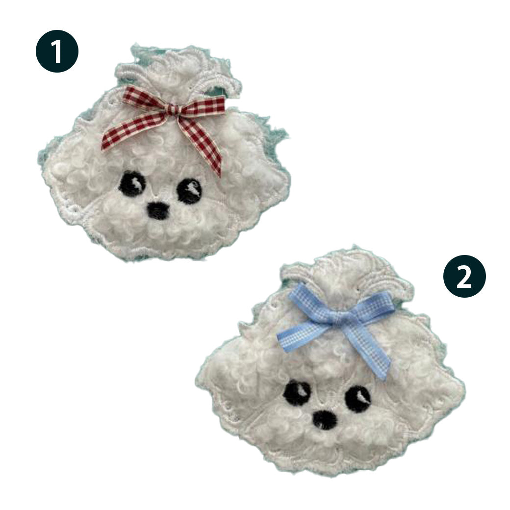 ワッペン【 わんちゃんワッペン 】 アイロンワッペン アイロン刺繍 アップリケ アイロン接着 犬